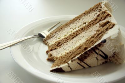 Coffe cream cake