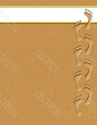 Footprints in the Sand Illustration