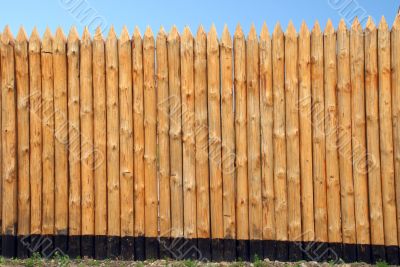 Wooden paling