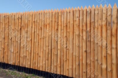 Wooden paling