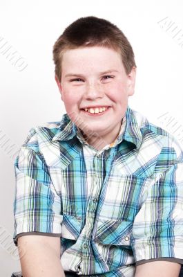 portrait of a happy smiling boy