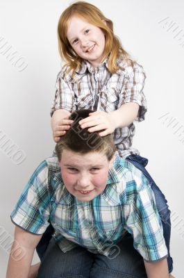 happy sibling