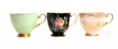 Antique Teacups Row