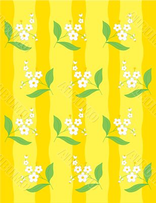 Background_with_flowers_and_strip_yellow