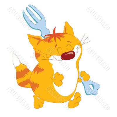 Red_Cat_with_fork