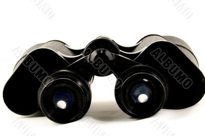 binoculars on white