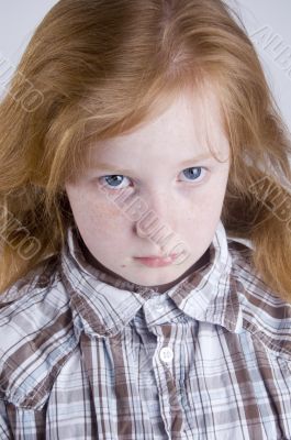 sad looking girl