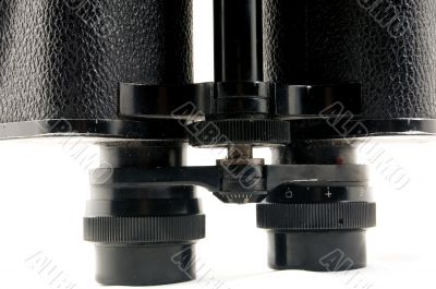 binoculars on white