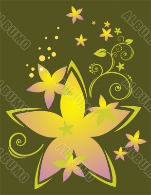 dark floral pattern
