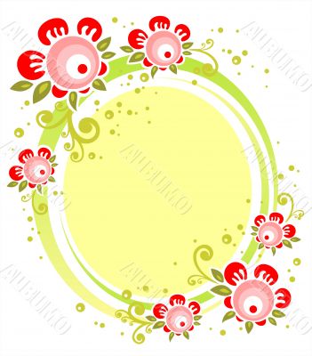yellow flowers frame