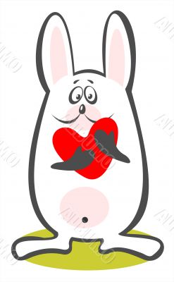 rabbit and heart