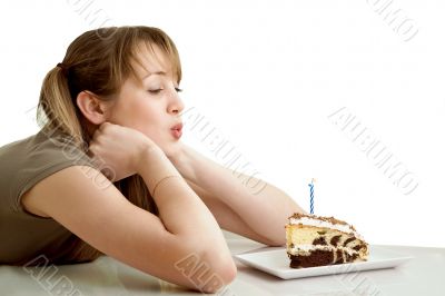 The young girl with a pie