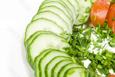 Fresh vegetable salad