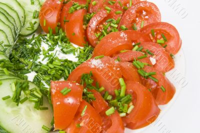 Fresh vegetable salad
