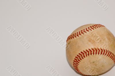 Baseball against a white background