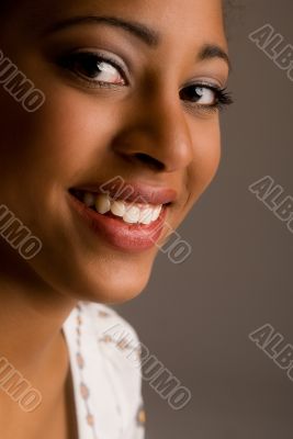 Smiling african face