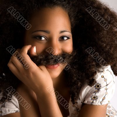 Cute african woman