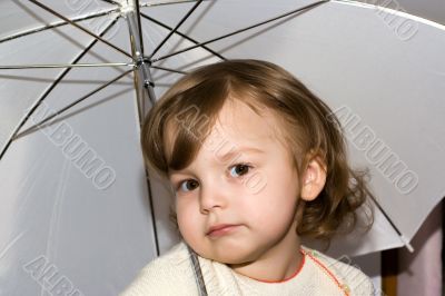 Girl with sunshade