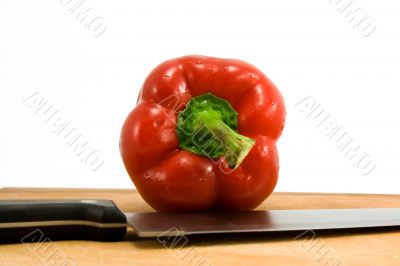 pepper and knife