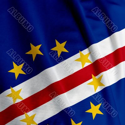 Cape Verdean Flag Closeup