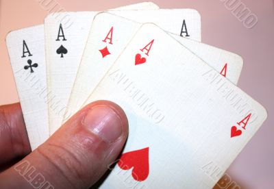 4 aces in hand