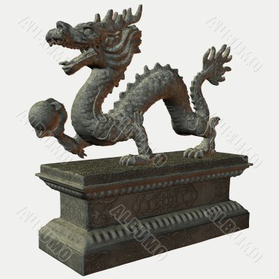Asian Dragon Statue
