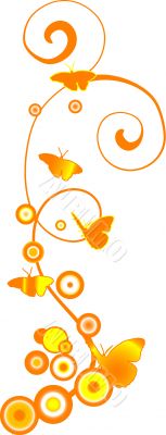 Background with butterflies