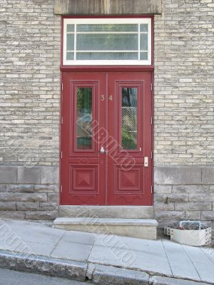 old red door