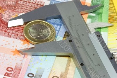 Caliber with one euro