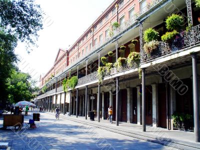 Jackson Square Alley Shops and Balconies