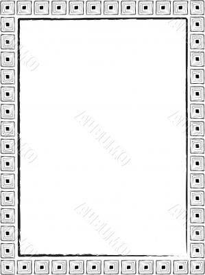 Frame with black squares