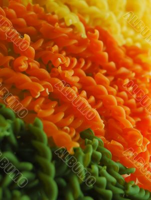 colored noodles