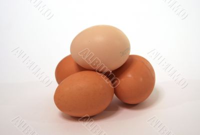 Some eggs close-up