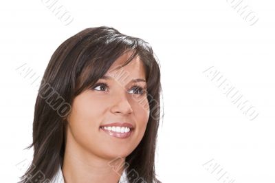 Smiling brunette