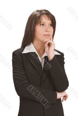 Businesswoman thinking