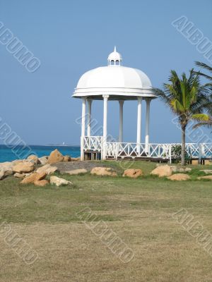 white gazebo