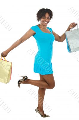 Attractive shopping girl