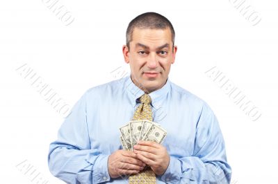 Holding a fan money