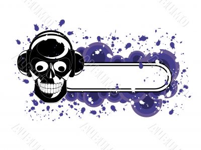 Grunge Skull Banner