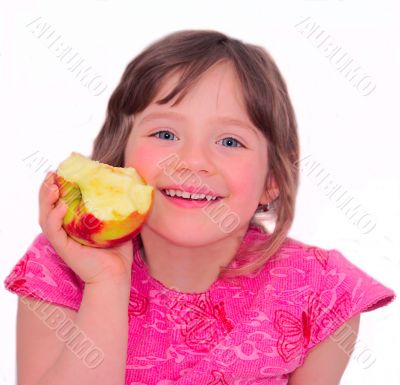 Child  apple.
