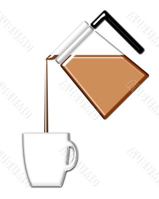 Coffee Pouring Into a Mug