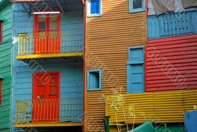 Colorful homes in La Boca - Buenos Aires