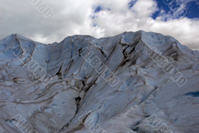 Man climbering on the Perito Moreno glacier, Argentina.