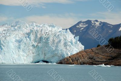 The Perito Moreno Glacier in Patagonia, Argentina.