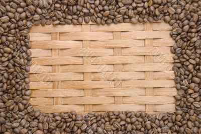 Coffee in grains.