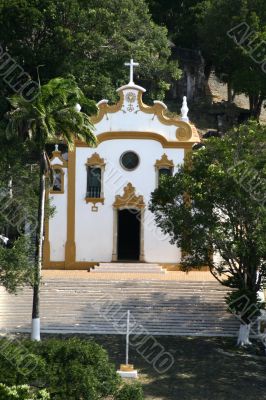 Yellow and White Church