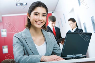 Pretty business woman