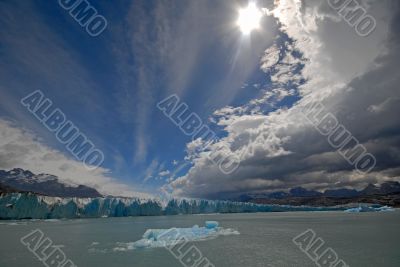 The Upsala glacier in Patagonia, Argentina.