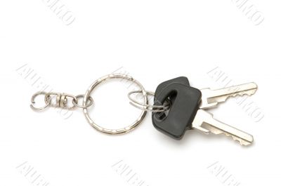 Two key on white