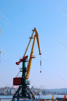 Crane in the port